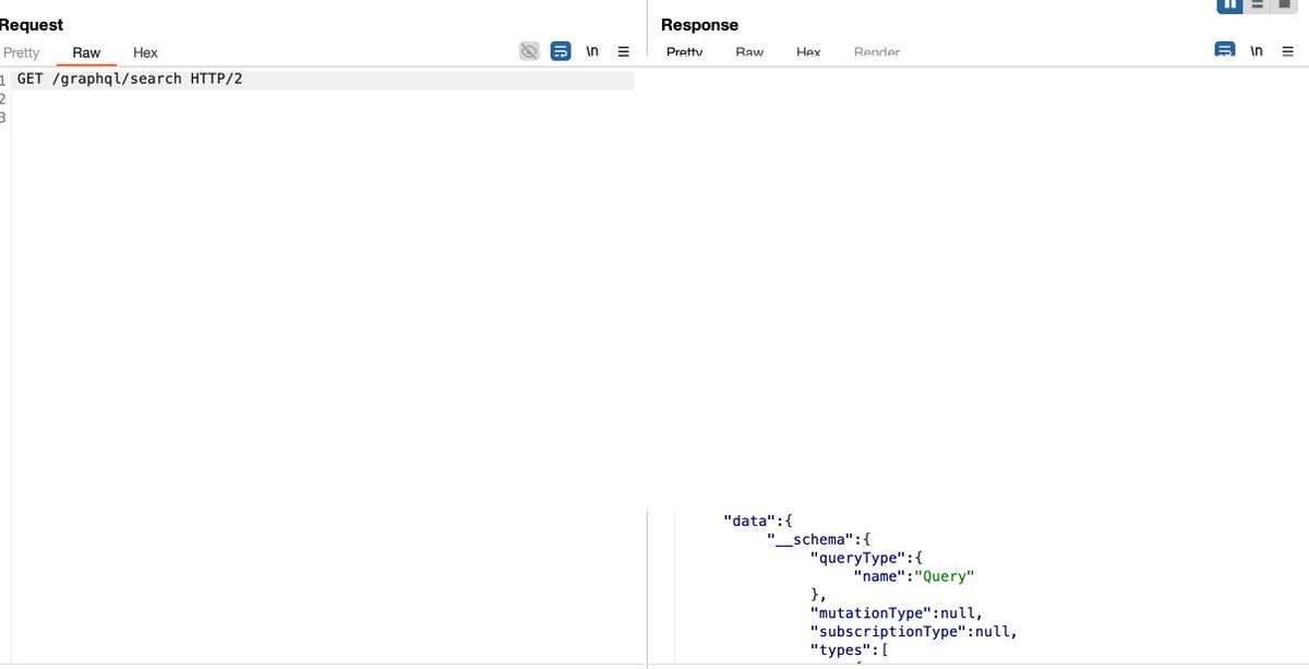 Introspection is disabled but sending a GET request to GraphQL server did leak the whole schema tho. consider it a tip, I guess?

#bugbountytips