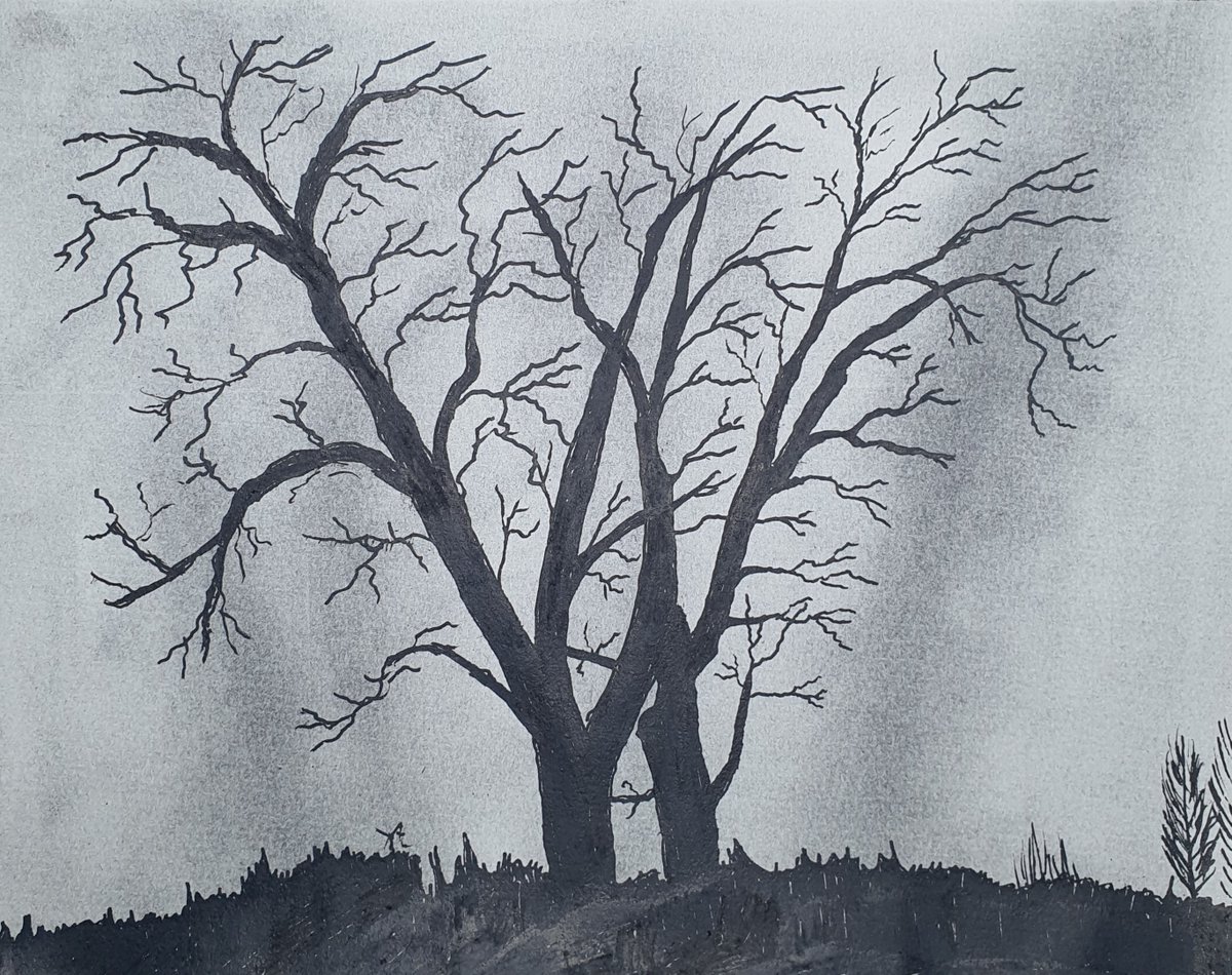 JamesHall_Art's tweet image. Just trying something different, a bit of spookiness maybe.

#inkdrawing #graphitepowder #Halloween #halloween2024 #spookyseason