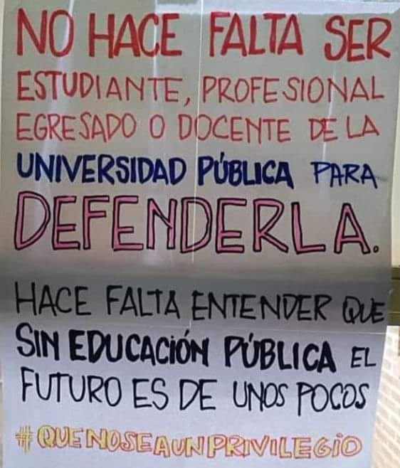 #MarchaFederalUniversitaria