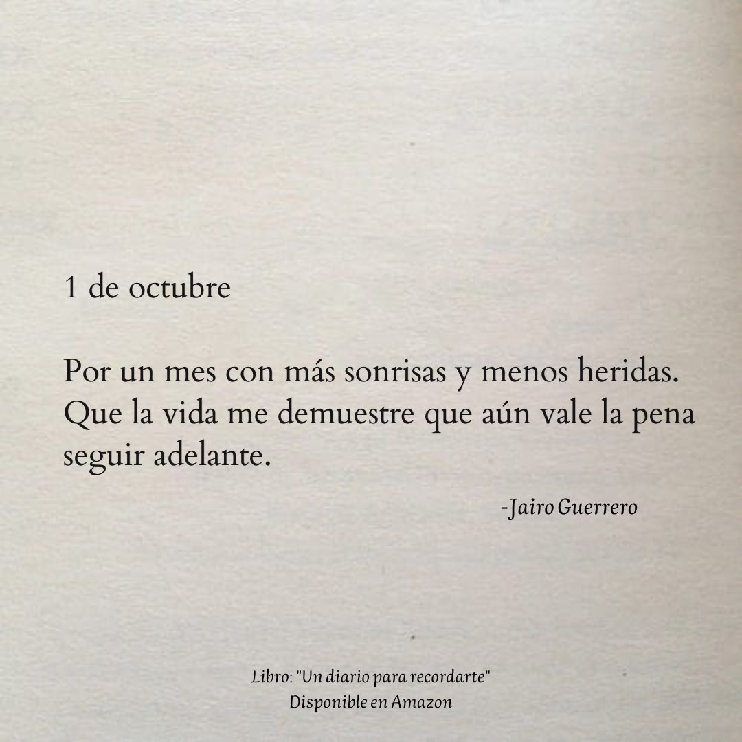 1 de octubre. ✍🏻