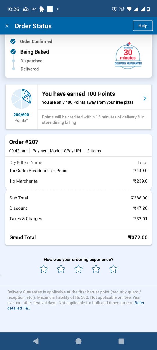charteredamitkr's tweet photo. @dominos is 30 mins delivery a joke? https://t.co/dxMRN1ibJN