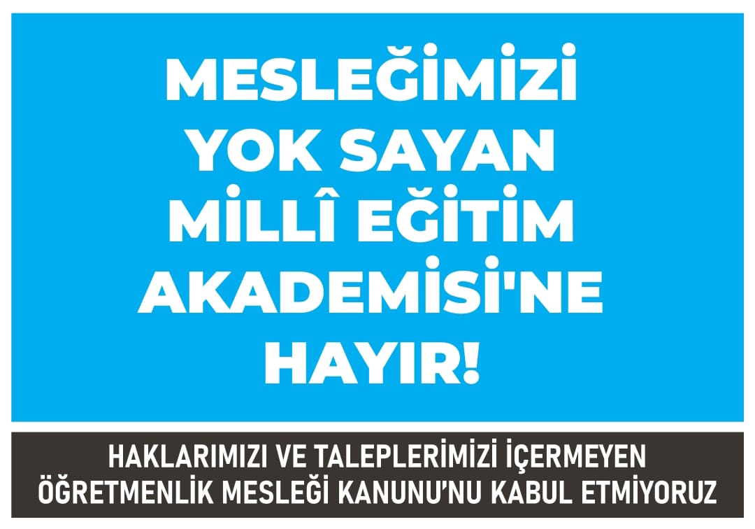 Mesleğimizin onuru için; #BuÖMKyıKabulEtmiyoruz