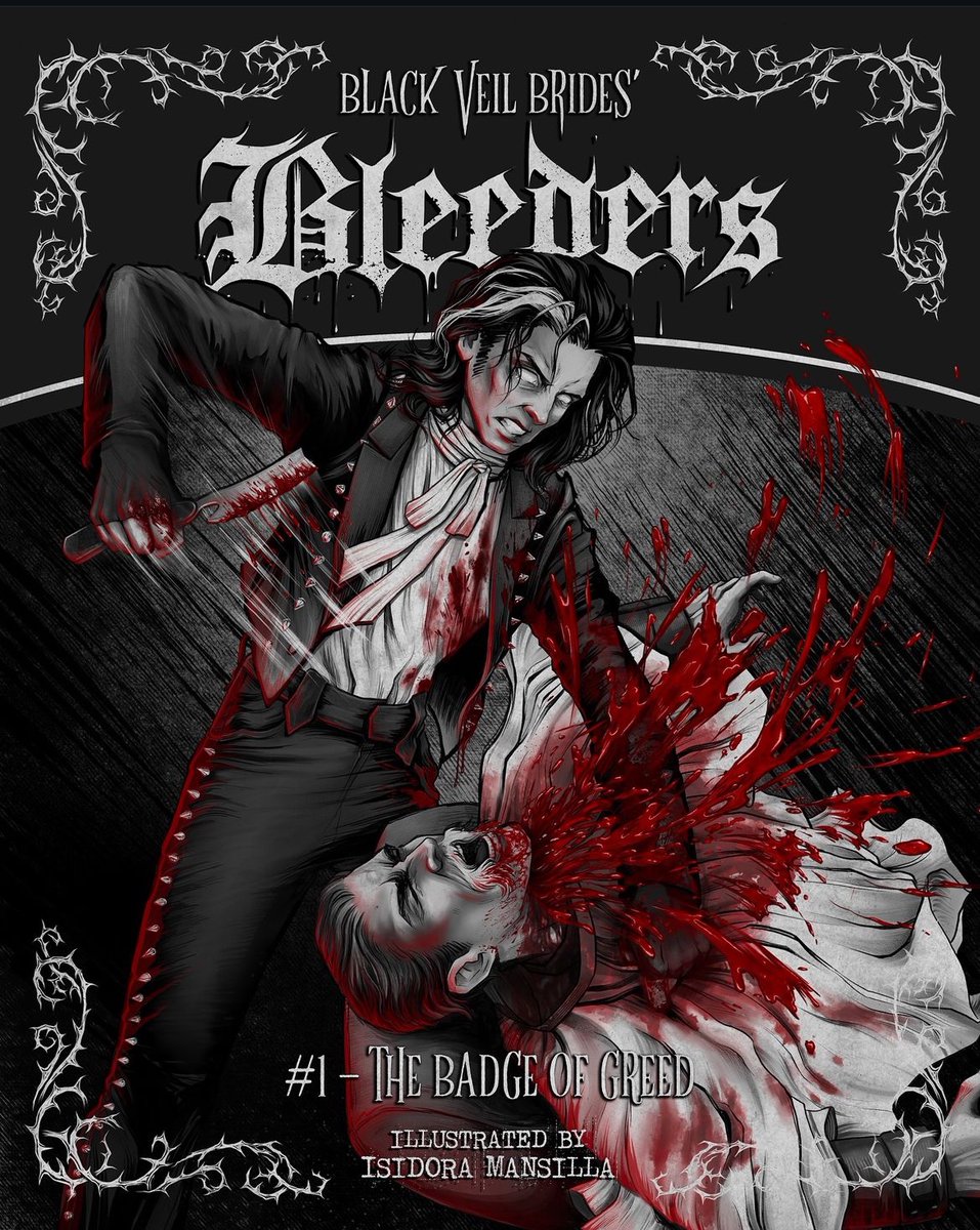 AndyBlackDaily's tweet photo. Head over to Instagram to check out the new digital mini comic series diving deeper into the lore behind the ‘Bleeders’ music video featuring artwork by the incredible @isilloraaa 🩸 https://t.co/ILPN7bRDpr