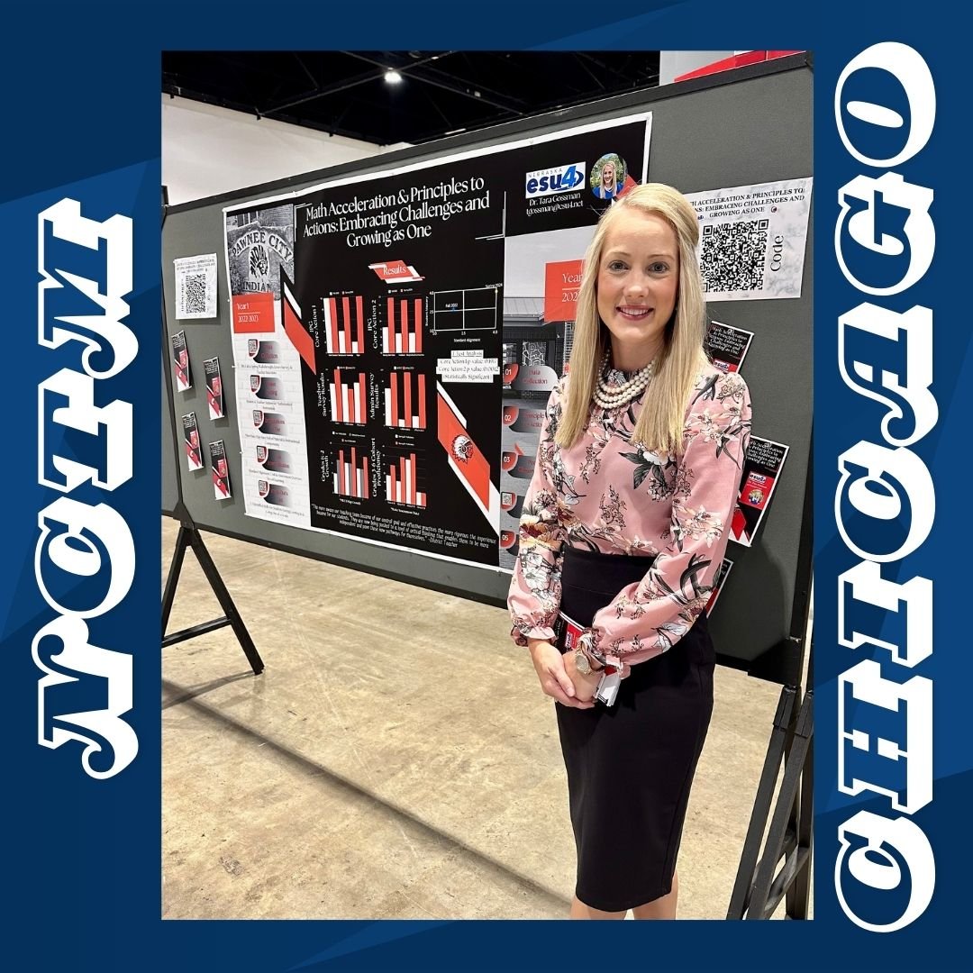 Dr. Tara Gossman presents "Math Acceleration &amp; Principles to Actions: Embracing Challenges and Growing as One" at the National Council of Teachers of Mathematics Conference in Chicago! The presentation showcases 2 years of work #NCTMCHI24