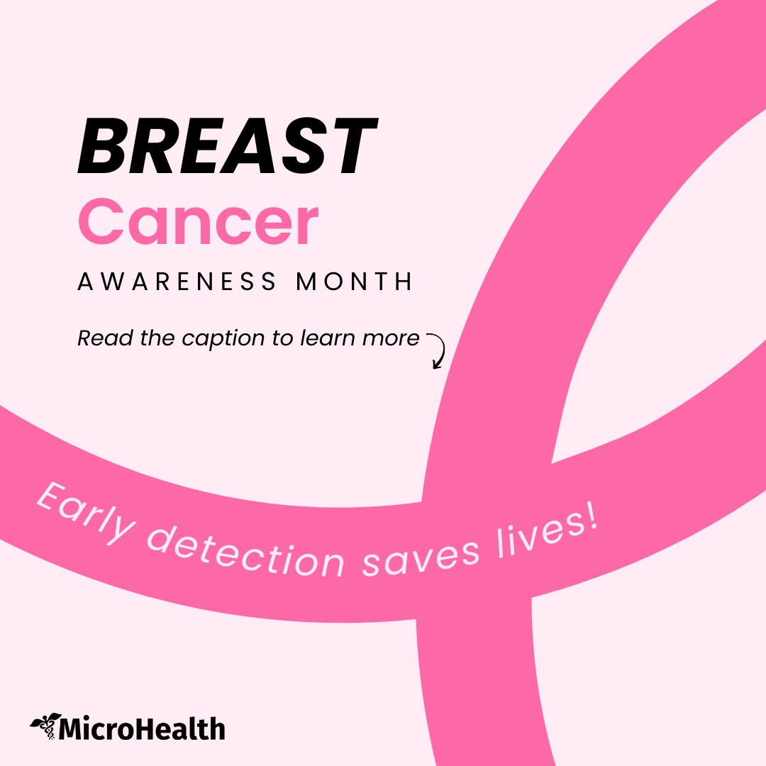MicroHealthLLC's tweet photo. October is #BreastCancerAwareness Month! 💗 

Early detection saves lives. Schedule mammograms, do self-exams, stay active. 

Join MicroHealth in the fight. Spread awareness! 

#breastcancerawareness #breastcancer #domore #microhealth https://t.co/rFRmy5nwAM