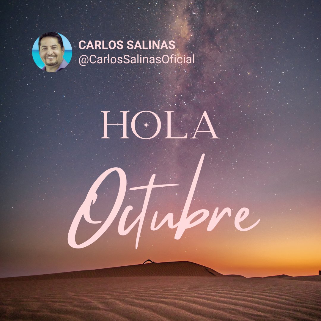 CarlosSalinasBO's tweet photo. ¡Bienvenido octubre!
Mes perfecto para renovar tu energía, dejar atrás lo que ya no suma y abrirte a nuevas oportunidades. Cada día es una página en blanco, y tú tienes el poder de escribir tu propia historia. 
“CALMA, JUNTOS PODEMOS SALIR ADELANTE”

#CarlosSalinasOficial https://t.co/DirFXrFY8D