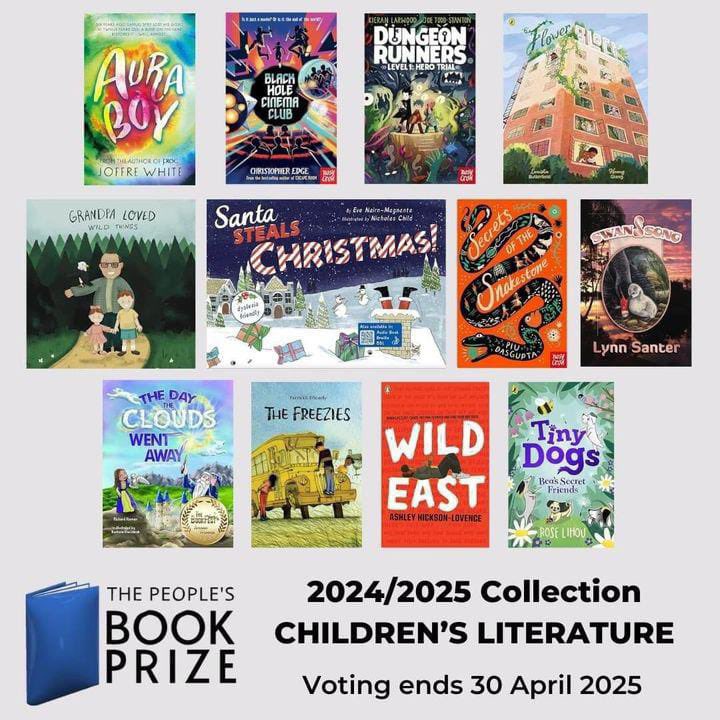 Delighted that Secrets of the Snakestone has been shortlisted in the children’s category of The People’s Book Prize, and in excellent company! Vote for your choice to win here👇🏽 

tinyurl.com/5n7bs6ww
🐍💎✨✨