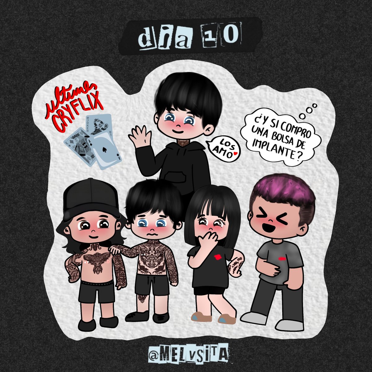 melvsita's tweet image. ☆ DIA 10 DE EXTENSIBLE PARA CERRAR CON BROCHE DE ORO 🖤 
‐ pude agregar a @OdetthSalmon a este hilo 🖤 
#CryEnExtensible4