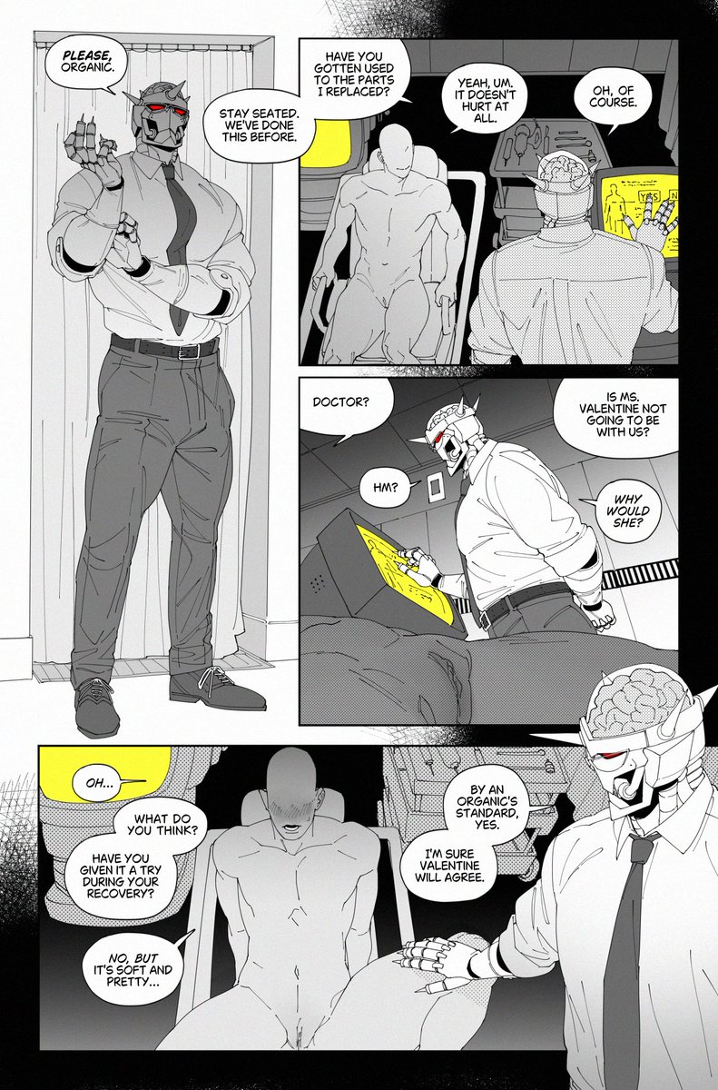 francishsie's tweet photo. dr. brain drain's sexdroid transformation program checkup (with you) 

skullgirls comic pt1/3 https://t.co/woQvWuh7RP