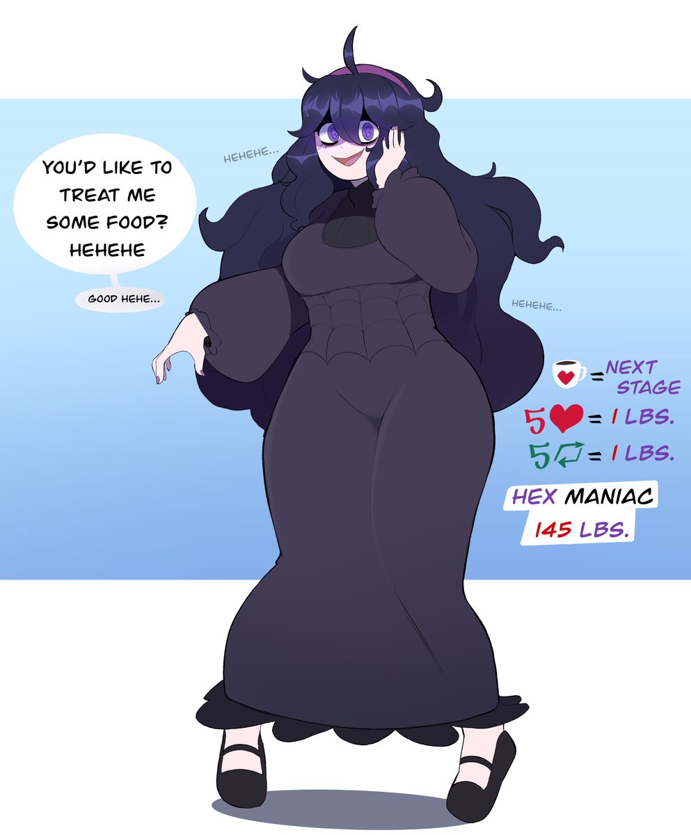pink_poison67's tweet photo. Hex Maniac wg Drive let’s go!

Every 90 bucks on Ko-Fi she gets fatter
Likes and rt contribute to how big she will get as well! https://t.co/oQmBWWNJ9K
