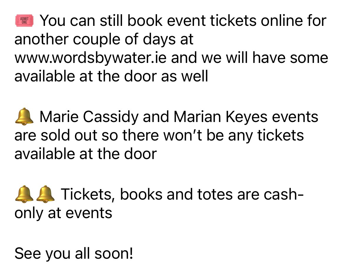 It’s finally October and Words by Water is almost here!