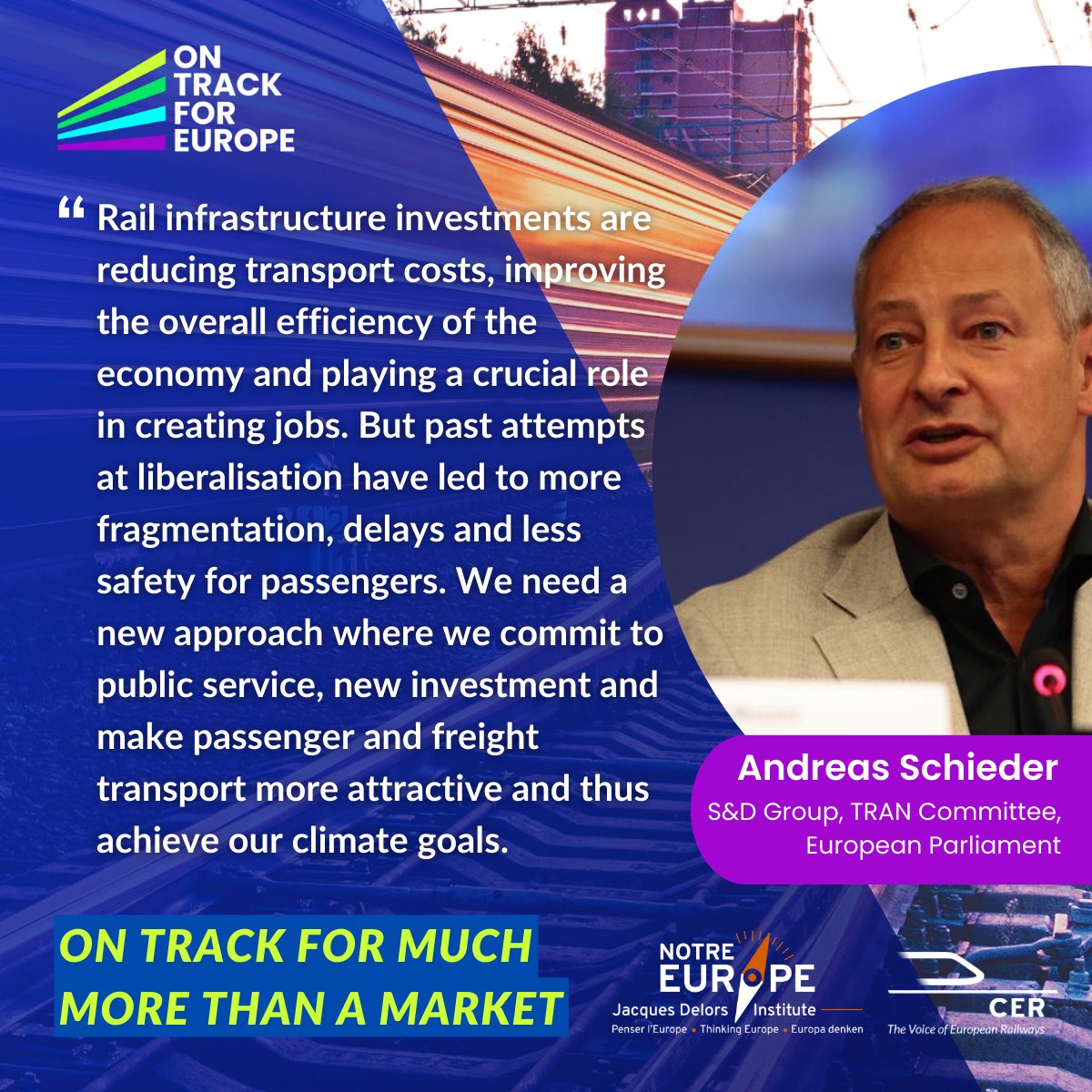 CER_railways's tweet image. MEP @SCHIEDER @TheProgressives on the crucial role of railways and the need for new investments👇

#OnTrackForEurope #EUTransport