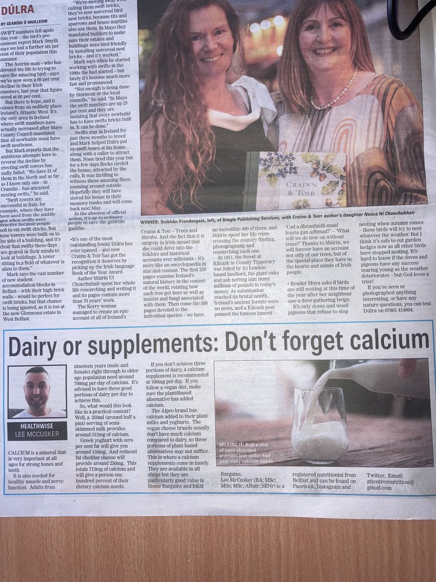 Calcium intakes. It has always been suggested that you need 3 dairy portions per day to achieve your intake. This is almost true as you would need a we bit more than a portion size of milk coupled with cheese+yoghurt to achieve this. 
Full link below👇 
attentivenutrition.com/blog/dairy-or-…