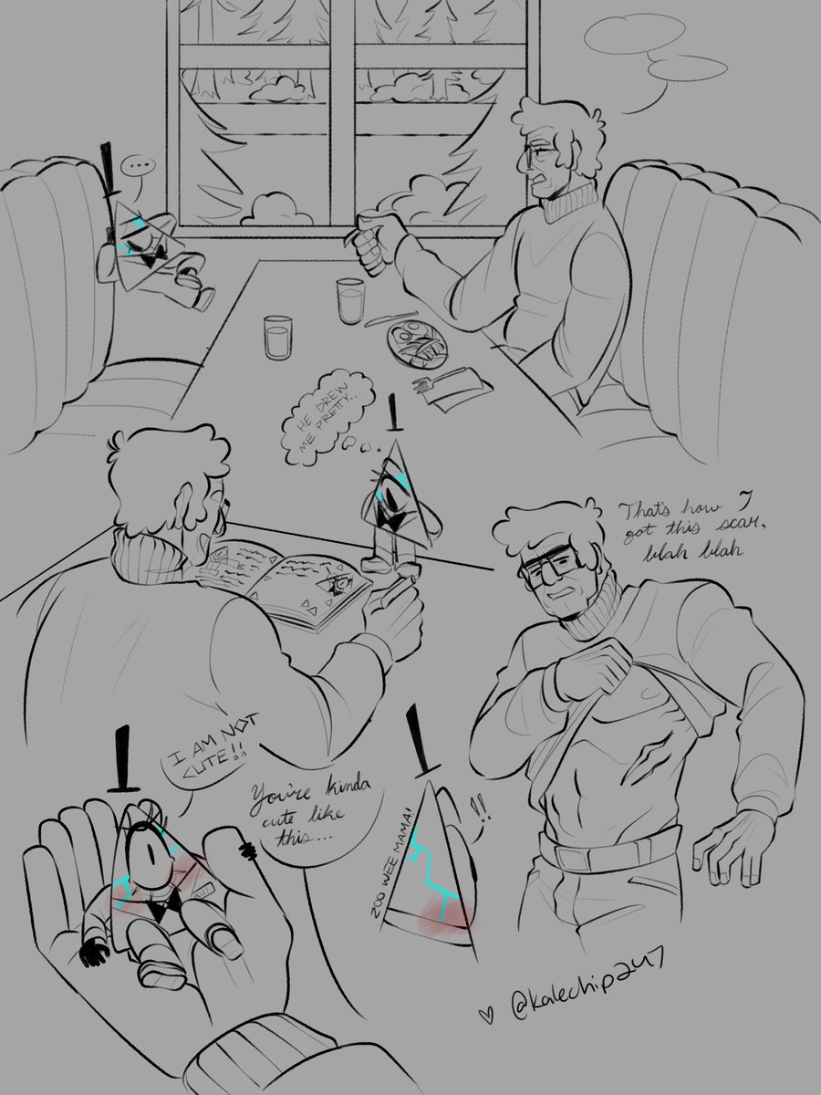 kalechip247's tweet photo. thinking about these homos (based off an rp lol) #billford https://t.co/DrvGQ6t2zt