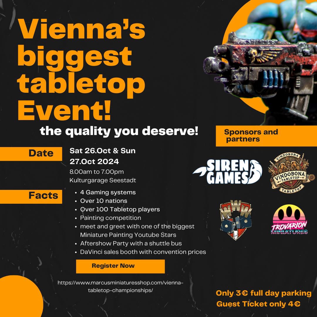 The VTC takes place from October 26th to 27th.
All these great things await you at the VTC 😍
We look forward to seeing you there.