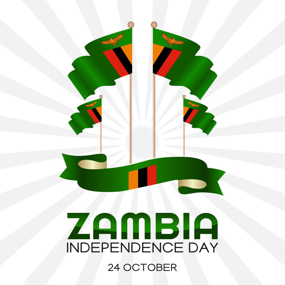 🇿🇲 Happy Independence Day, Zambia! On October 24th, 1964, Zambia gained its independence, becoming a beacon of peace and progress in Southern Africa. India &amp; Zambia continue to grow ties in mining, healthcare, and education, strengthening our relationship. #ZambiaIndependenceDay