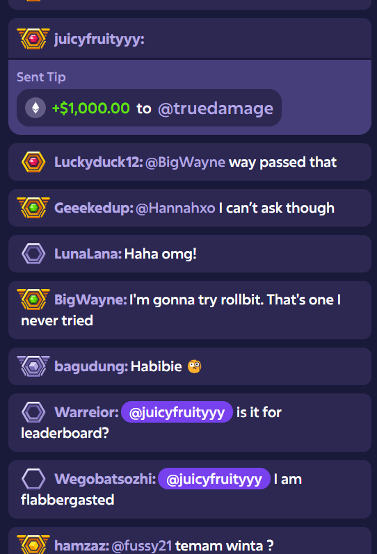 JuicyFruityyy's tweet photo. $30,000 LEADERBOARD HAS BEEN PAID OUT!

all winners have been publicly paid out over on their @roobet accounts.  

If you finished in the top 8 then please check your balances. here are screenshots too showing the payouts. https://t.co/IAubL9TnvE