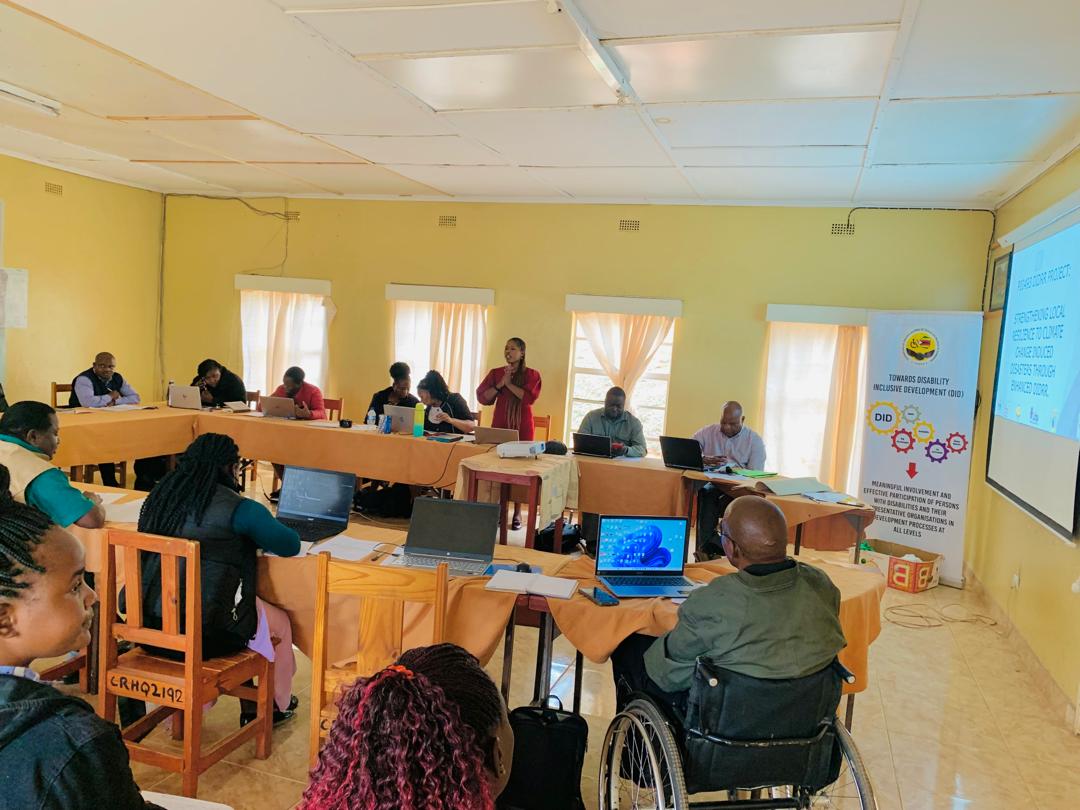QUAPAZ1's tweet photo. Quapaz under the #DIDRR project is embarking on a two day training workshop with OPDs, PWDs, stakeholders and government departments on disability inclusive disaster risk reduction in Chimanimani district. #Leavingnoonebehind #inclusionmatters #Climatechange #EqualZimbabwe https://t.co/Z74s2Ihs2L
