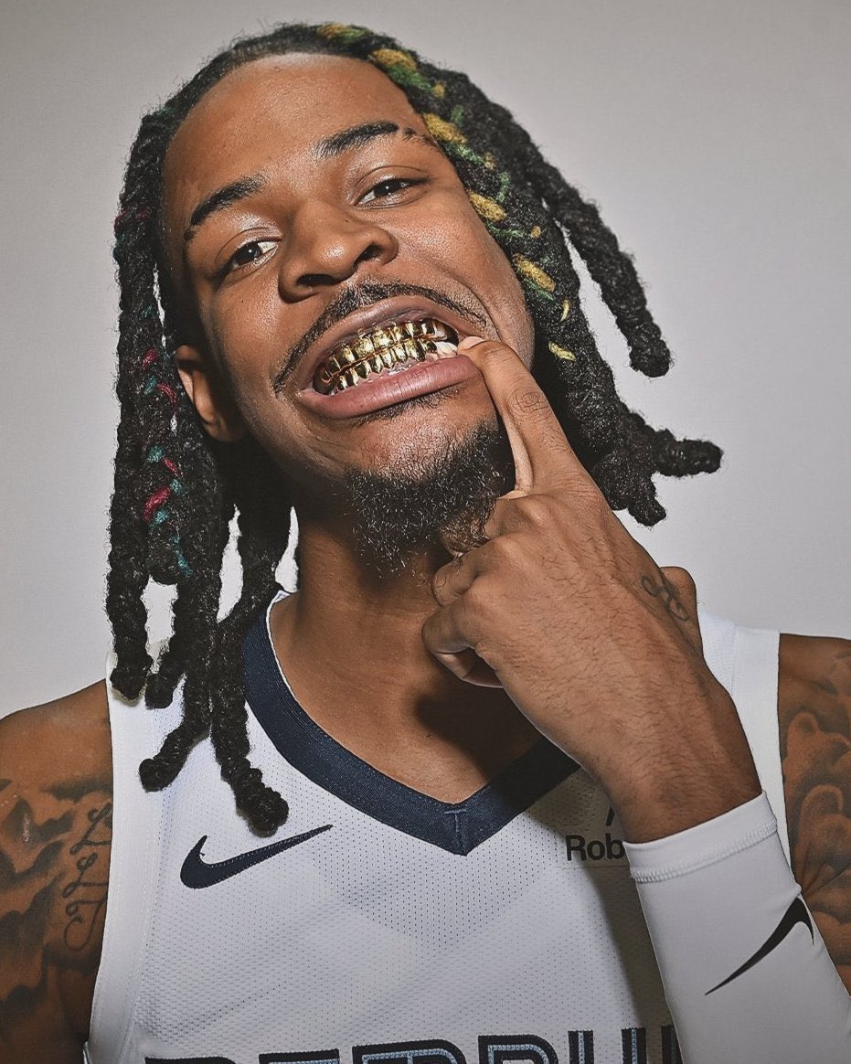 THIS PHOTO OF JA MORANT FROM MEDIA DAY IS COLD 🥶