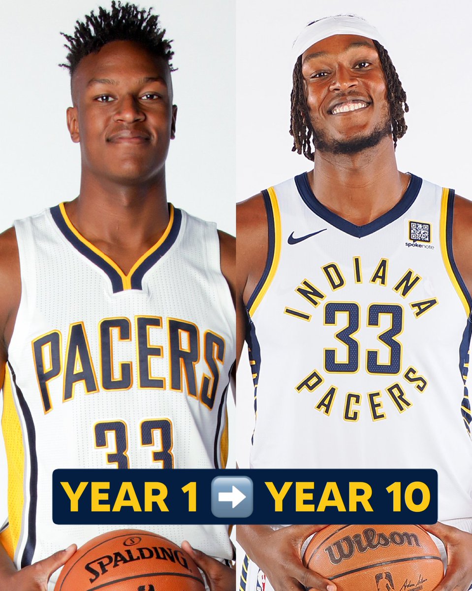 a decade in the Blue &amp; Gold for Myles Turner 💙💛