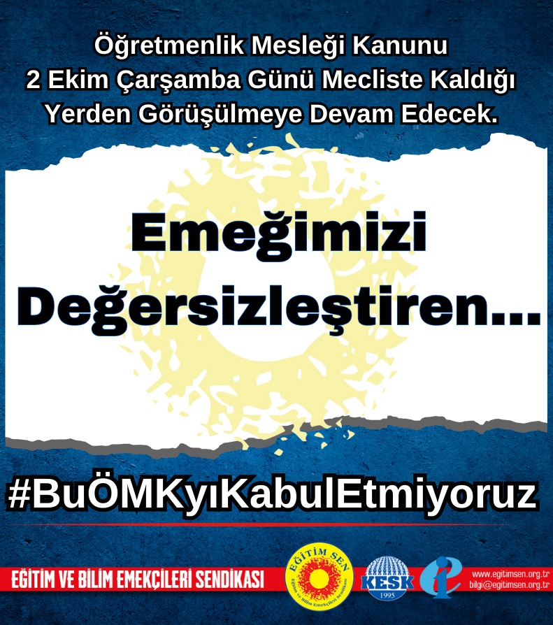egitimsen's tweet photo. Emeğimizi değersizleştiren #BuÖMKyıKabulEtmiyoruz https://t.co/WpjM2Yc7Td