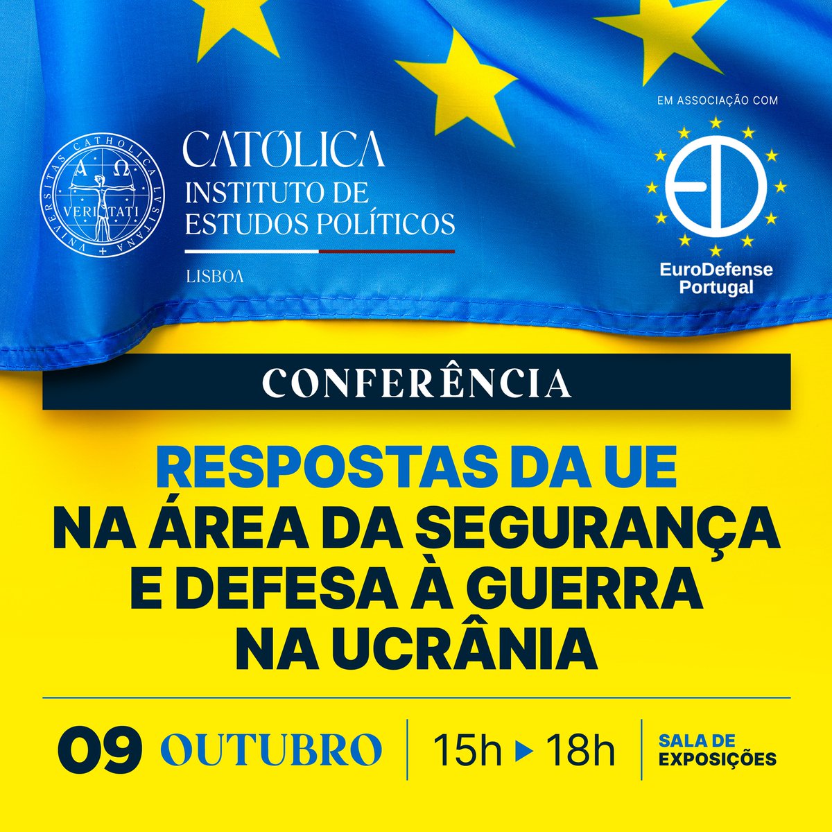 eurodefense.pt/respostas-da-u…
Respostas da UE na área da Segurança e Defesa à Guerra na Ucrânia
09 de outubro de 2024 | 15:00-18:00H
Inscrições até dia 7 de outubro para secretariado.iep@ucp.pt
eurodefense.pt/wp-content/upl…