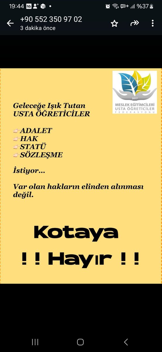 #HayatBoyuUstanaSahipÇık
USTAÖĞRETİCİLER