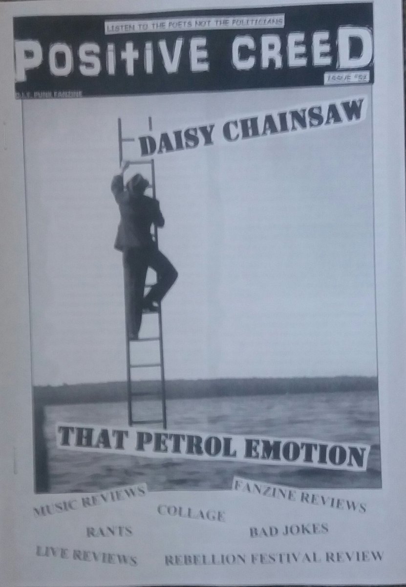 Positive Creed *52 is now available and features interviews with Daisy Chainsaw and That Petrol Emotion. Only £3, please message us for Paypal details if you would like a copy. thanks