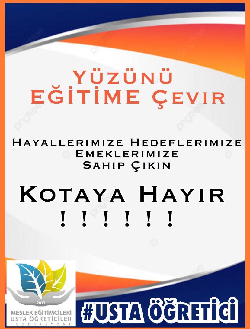 #HayatBoyuUstanaSahipÇık
USTA ÖĞRETİCİLER 
✅️ Görev tanımı yok
✅️ Statü yok
✅️ Özlük hakkı yok
✅️ Kota VAR
✅️ Kısıtlama VAR
 Usta öğreticiler sahipsiz bırakıldı
<a href="/RTErdogan/">Recep Tayyip Erdoğan</a> 
<a href="/Yusuf__Tekin/">Yusuf Tekin</a> 
<a href="/mebhbogm/">MEB Hayat Boyu Öğrenme Genel Müdürlüğü</a> 
<a href="/TBMMresmi/">TBMM</a> 
<a href="/TBMMGenelKurulu/">TBMM Genel Kurulu</a> 
<a href="/cengizmete/">Cengiz Mete</a> 
<a href="/tcbestepe/">T.C. Cumhurbaşkanlığı</a> 
<a href="/Emrekaratas341/">CUMHURBAŞKANLIĞI İLETİŞİM BAŞKANLIĞI</a>
