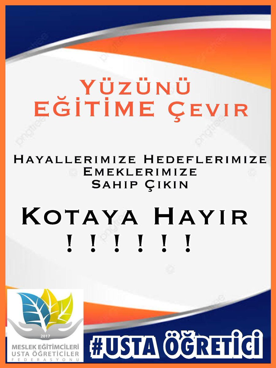 #HayatBoyuUstanaSahipÇık
USTA ÖĞRETİCİLER 
✅️ Görev tanımı yok
✅️ Statü yok
✅️ Özlük hakkı yok
✅️ Kota VAR
✅️ Kısıtlama VAR
 Usta öğreticiler sahipsiz bırakıldı
<a href="/RTErdogan/">Recep Tayyip Erdoğan</a> 
<a href="/Yusuf__Tekin/">Yusuf Tekin</a> 
<a href="/mebhbogm/">MEB Hayat Boyu Öğrenme Genel Müdürlüğü</a> 
<a href="/TBMMresmi/">TBMM</a> 
<a href="/TBMMGenelKurulu/">TBMM Genel Kurulu</a> 
<a href="/cengizmete/">Cengiz Mete</a> 
<a href="/tcbestepe/">T.C. Cumhurbaşkanlığı</a> 
<a href="/Emrekaratas341/">CUMHURBAŞKANLIĞI İLETİŞİM BAŞKANLIĞI</a>