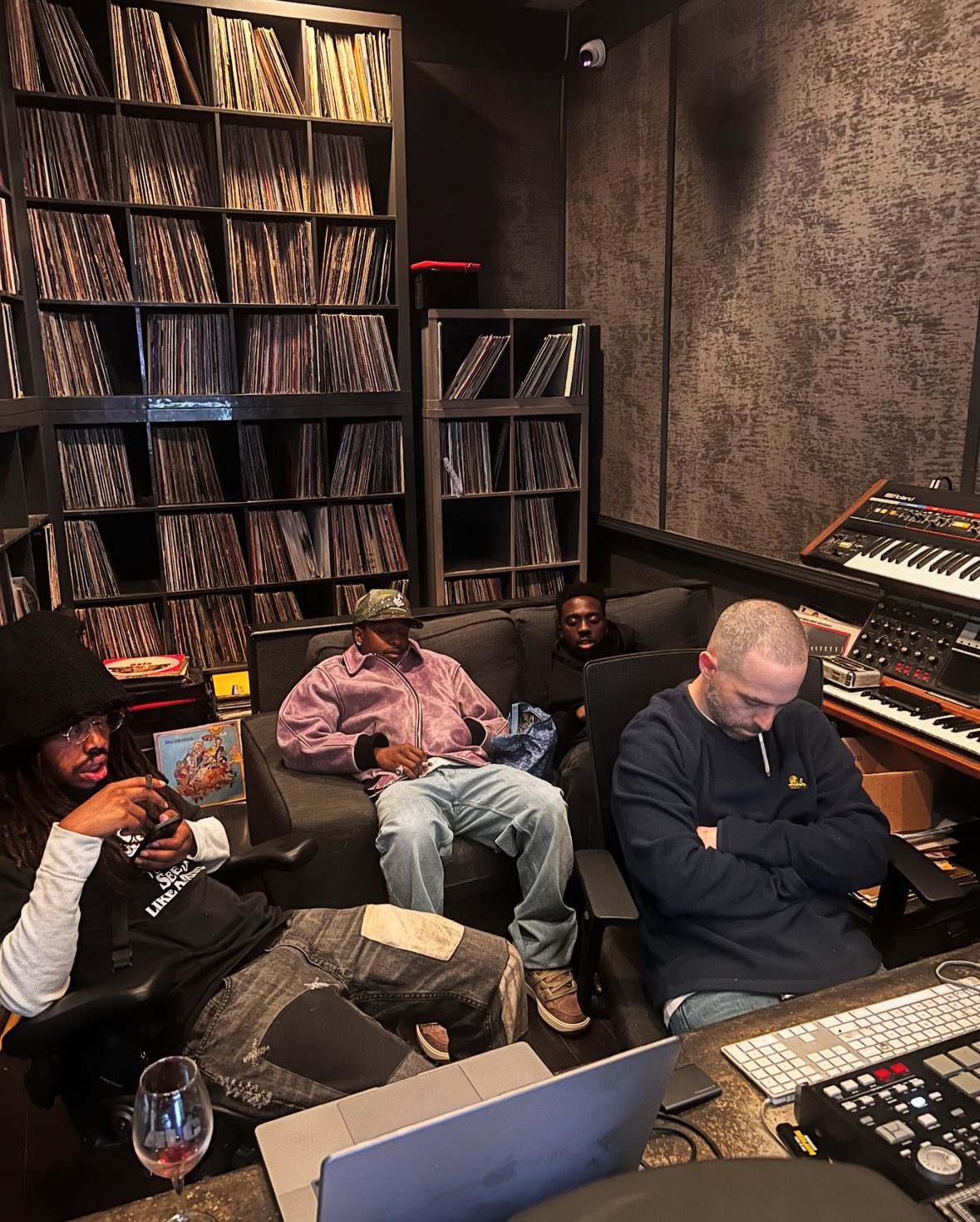 Dobson on X A AP Rocky Earl Sweatshirt The Alchemist someone I can t identify rn in the studio https t CQObcziAqF X