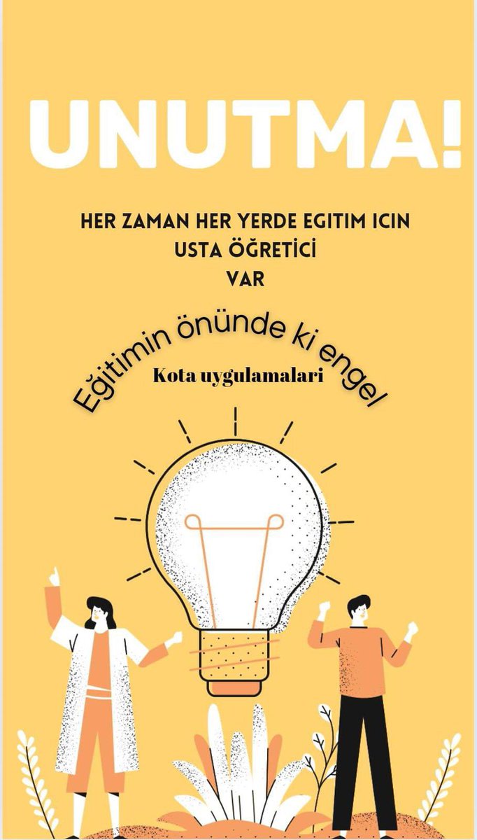 Secoobeyy (@sercankrman) on Twitter photo #HayatBoyuUstanaSahipÇık
USTA ÖĞRETİCİLER
✅️ Görev tanımı yok
✅️ Statü yok
✅️ Özlük hakkı yok
✅️ Kota VAR
✅️ Kısıtlama VAR
Usta öğreticiler sahipsiz bırakıldı
<a href="/RTErdogan/">Recep Tayyip Erdoğan</a>
<a href="/Yusuf__Tekin/">Yusuf Tekin</a>
<a href="/mebhbogm/">MEB Hayat Boyu Öğrenme Genel Müdürlüğü</a>
<a href="/TBMMresmi/">TBMM</a>
<a href="/TBMMGenelKurulu/">TBMM Genel Kurulu</a>
<a href="/cengizmete/">Cengiz Mete</a>
<a href="/tcbestepe/">T.C. Cumhurbaşkanlığı</a>
#SONDAKİKA #HayatBoyuUstanaSahipÇık
USTA ÖĞRETİCİLER
✅️ Görev tanımı yok
✅️ Statü yok
✅️ Özlük hakkı yok
✅️ Kota VAR
✅️ Kısıtlama VAR
Usta öğreticiler sahipsiz bırakıldı
<a href="/RTErdogan/">Recep Tayyip Erdoğan</a>
<a href="/Yusuf__Tekin/">Yusuf Tekin</a>
<a href="/mebhbogm/">MEB Hayat Boyu Öğrenme Genel Müdürlüğü</a>
<a href="/TBMMresmi/">TBMM</a>
<a href="/TBMMGenelKurulu/">TBMM Genel Kurulu</a>
<a href="/cengizmete/">Cengiz Mete</a>
<a href="/tcbestepe/">T.C. Cumhurbaşkanlığı</a>
#SONDAKİKA
