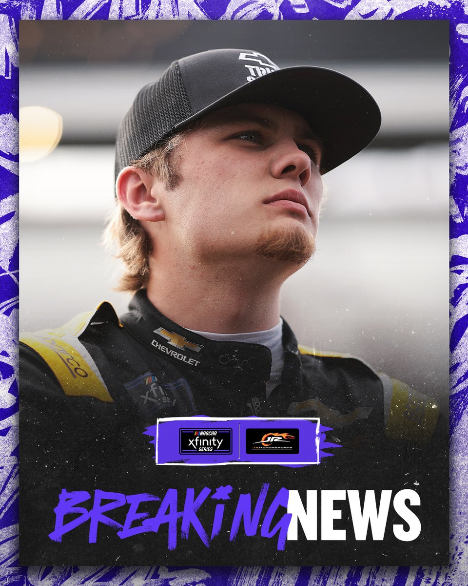 NASCAR Xfinity (@nascar_xfinity) on Twitter photo He's getting the call!
<a href="/JRMotorsports/">JR Motorsports</a> announces <a href="/CarsonKvapil/">Carson Kvapil</a> will drive full time for the team starting in 2025! He's getting the call!
<a href="/JRMotorsports/">JR Motorsports</a> announces <a href="/CarsonKvapil/">Carson Kvapil</a> will drive full time for the team starting in 2025!