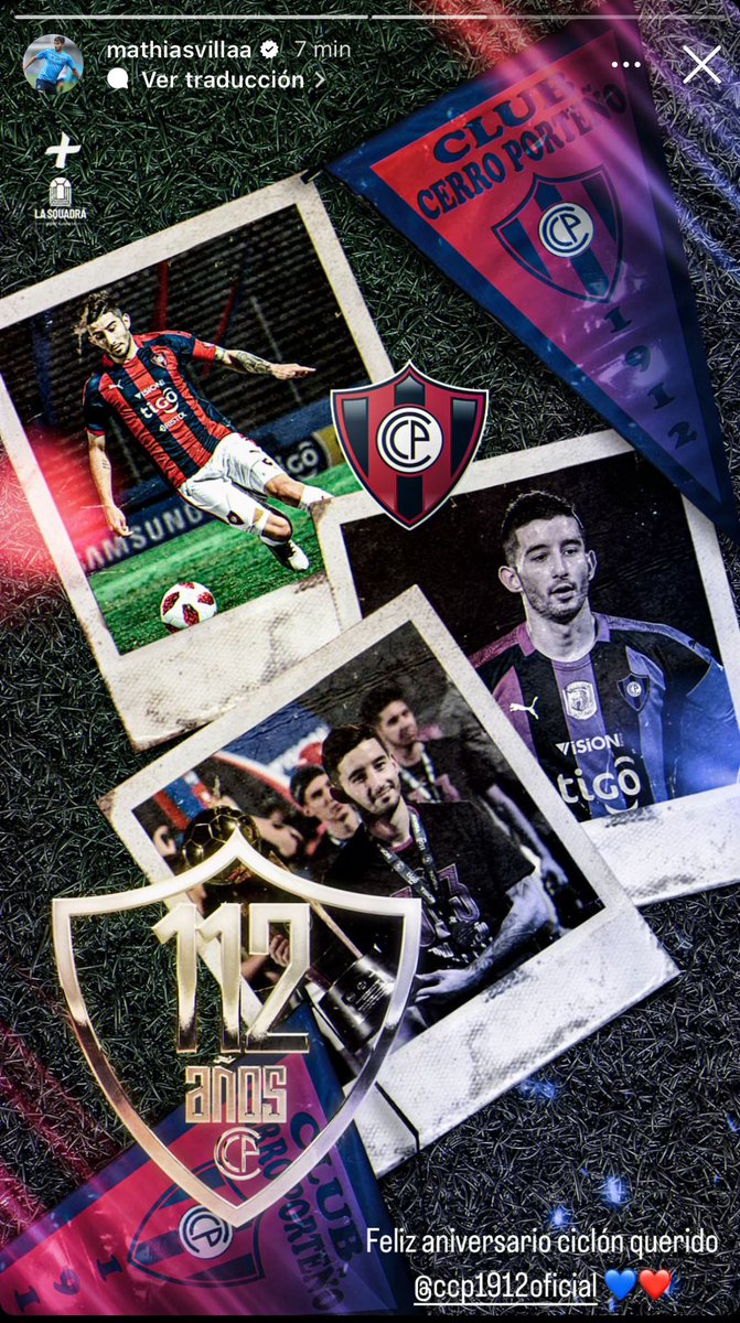 Mathias Villasanti en su historia de Instagram 🔵🔴
