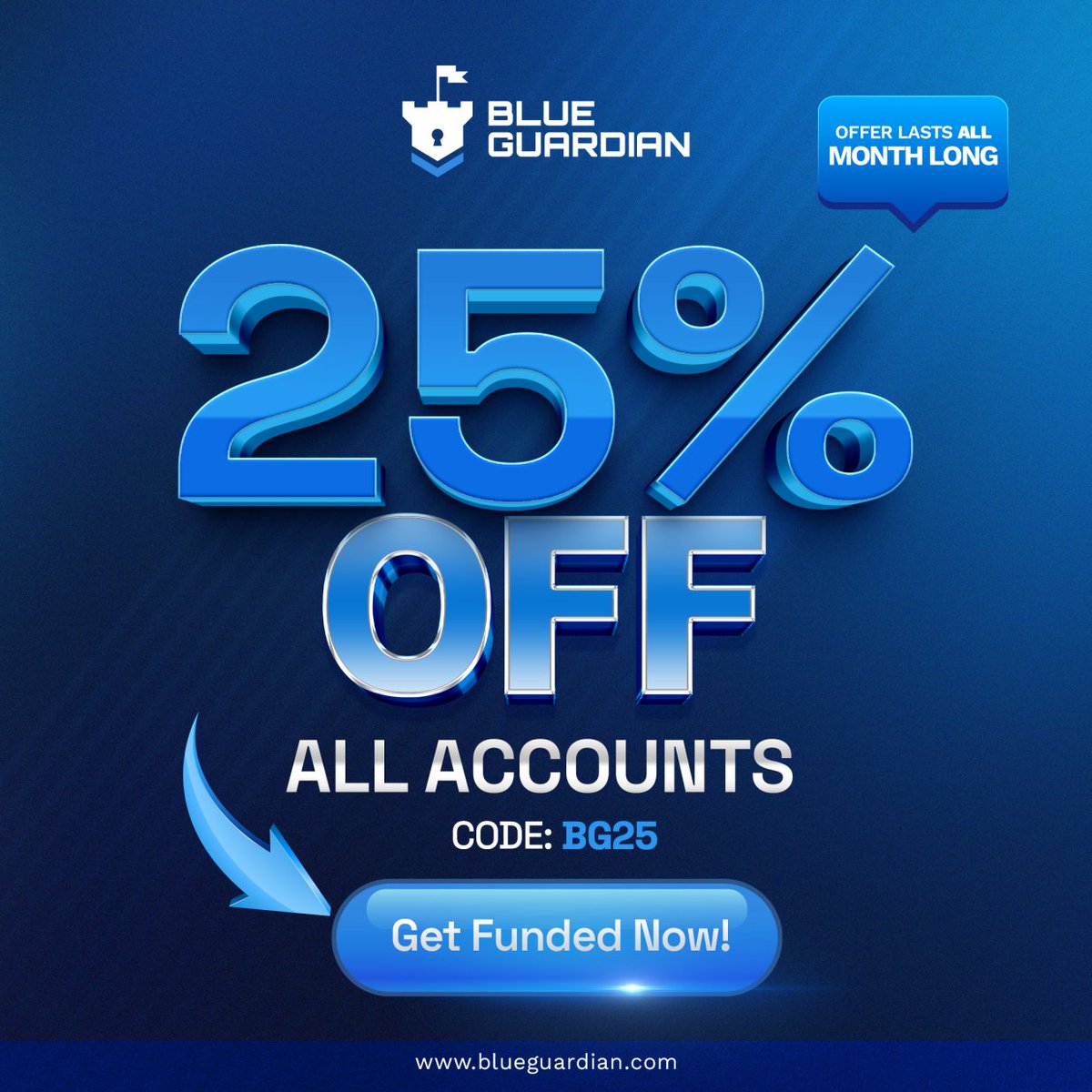 Adam_Aabaad's tweet image. The @BlueGuardiancom October SALE IS LIVE! 🛡️

🔹Grab 25% OFF - Limited Time Only

🔹Enjoy 90% Profit Split + 7 Day Payout Add-ons

🔹Full Refund

Get Funded Today ➡️ blueguardian.com