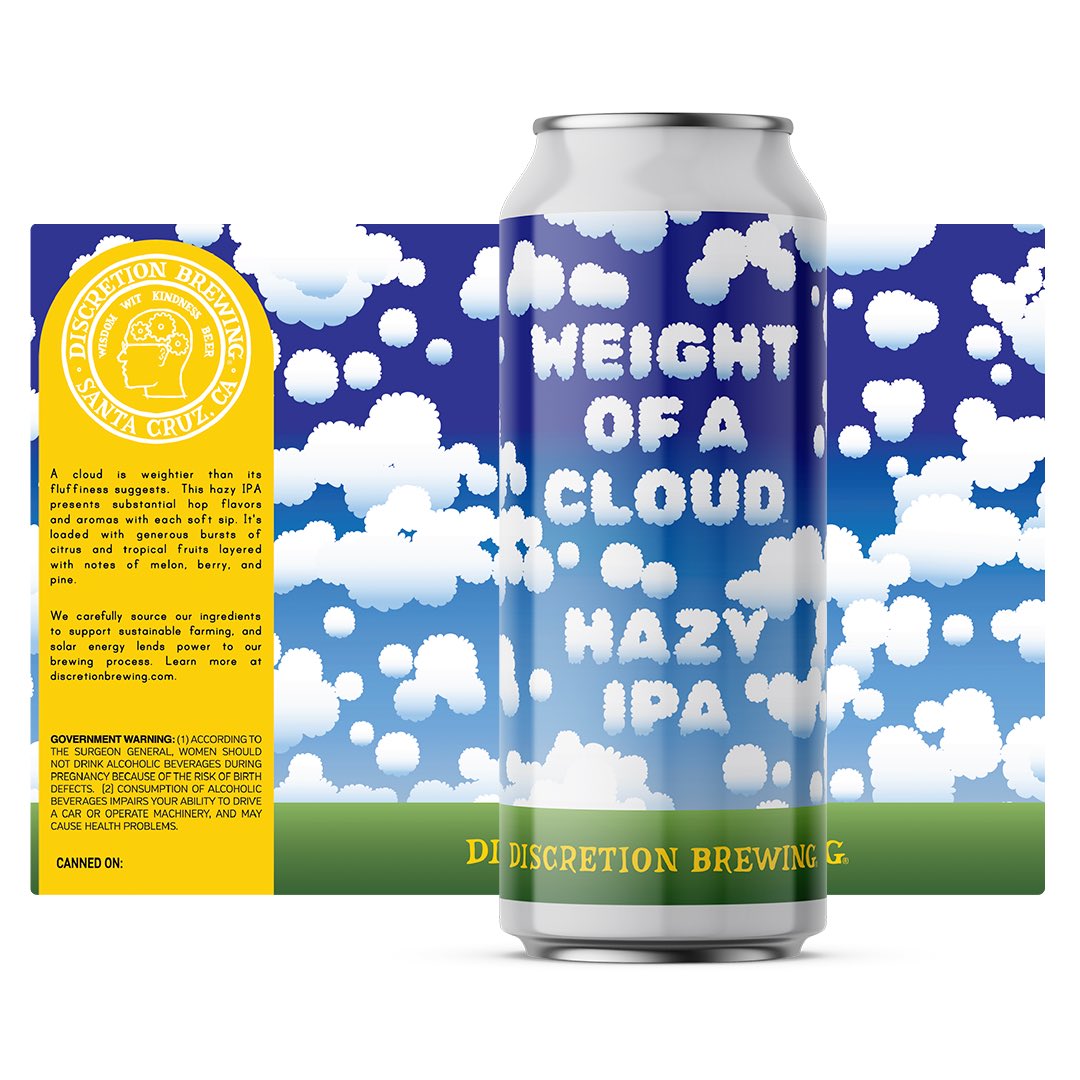 You’ll be on cloud 9 when you take your first sip of Weight of a Cloud Hazy IPA☁️🍺! This hazy IPA presents substantial hop flavors and aromas w/ each soft sip. It’s loaded w/ generous bursts of citrus🍊and tropical fruits🥭, layered with notes of melon🍈, berry 🍓, and pine🌲.