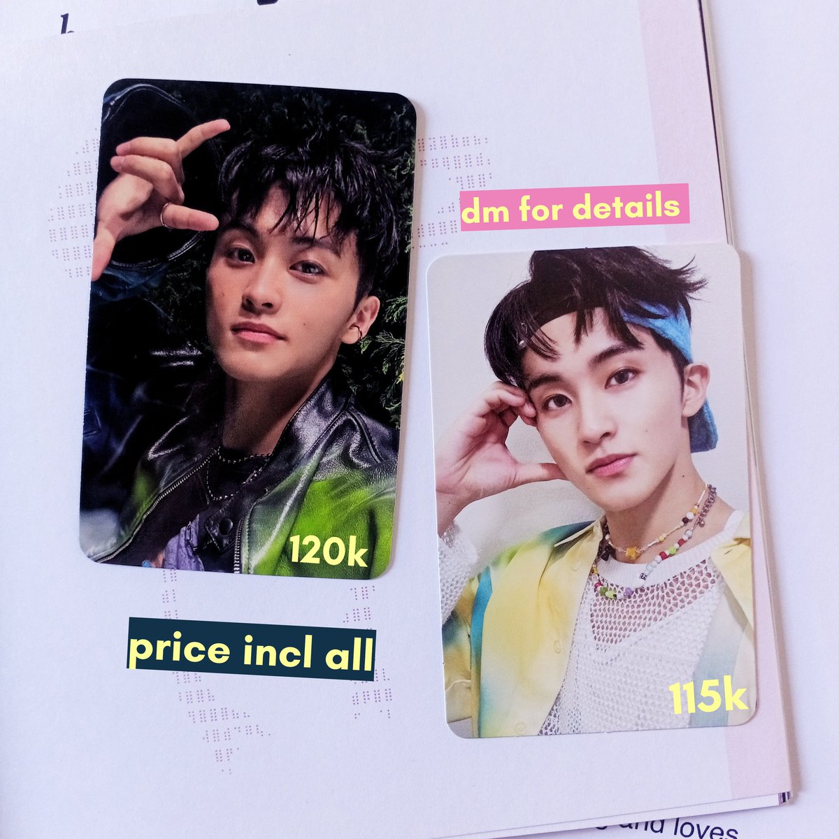 wts / want to sale ! 

[ boleh nego ]

✷ mark metal istj 
✷ mark golden age kpopmerch pob

⨳ price incl all
⨳ jateng, ina