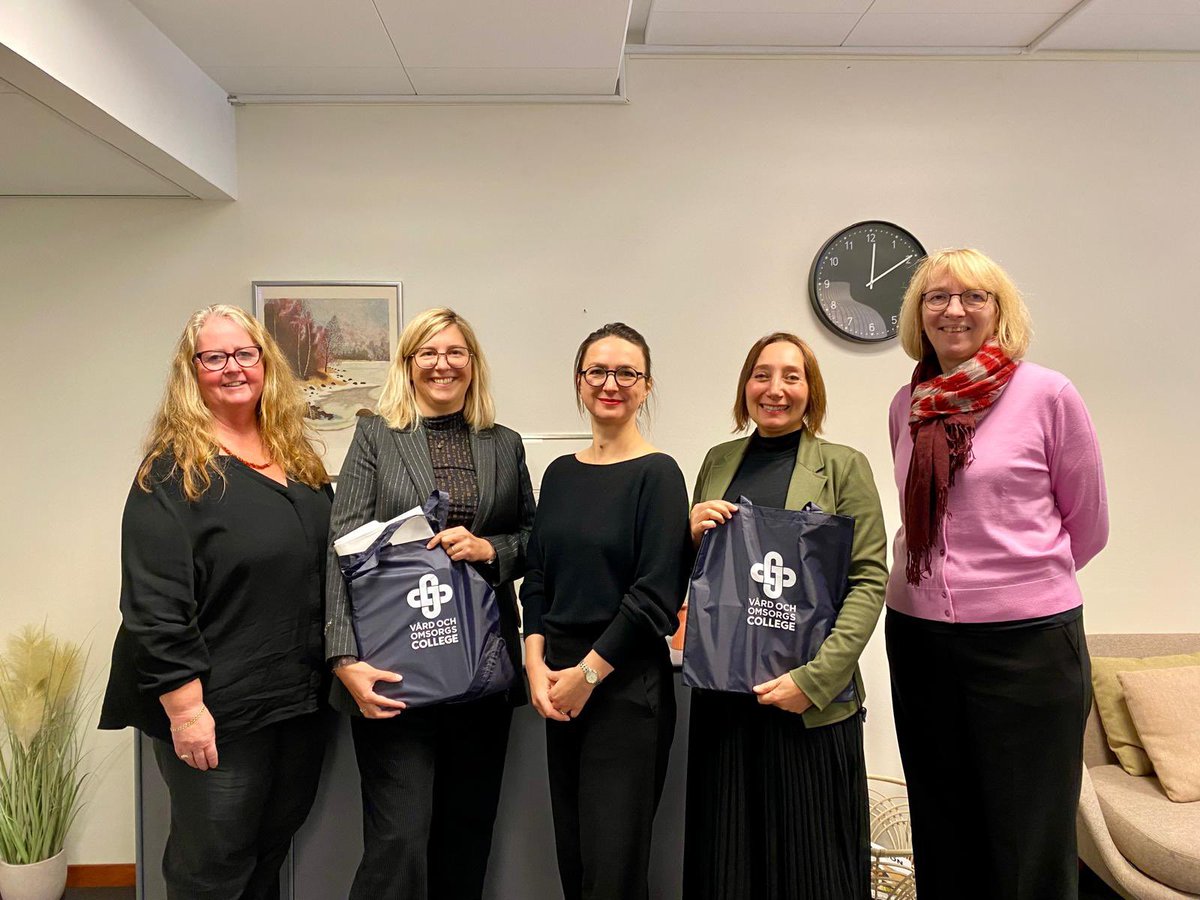INL_lu's tweet photo. The INLL management had the opportunity to visit the Vård- och omsorgscollege in Stockholm today to observe the Swedish concept of the language advocate (Språkombuds). A huge thank you to Olga, Zenita, and Aisha for their inspiring testimonials and clear explanations. https://t.co/sA2LCEazbe