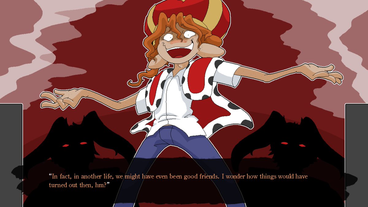 OK I think I can officially say Arc 1 is completely remastered! Iggy sprite added, all sprites updated, every line of code trawled through and polished, and ofc all CG work done, for a total of:

New CGs: 19
Redrawn CGs: 27
Tweaked CGs: 30

Yay! Now to continue with Arc 2! 🫡