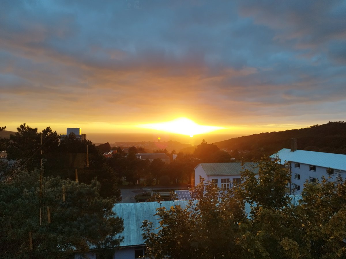 Ridiculous sunset in Aber tonight...