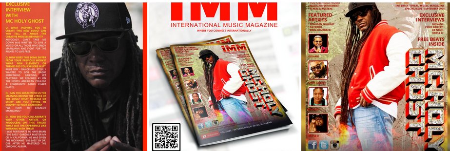 MCHolyGhost's tweet photo. IMM - International Music Magazine
MC Holy Ghost talks legalization of marijuana 
in the September 2024 issue...
https://t.co/24S5bM8UYK https://t.co/SNb2olzrX0