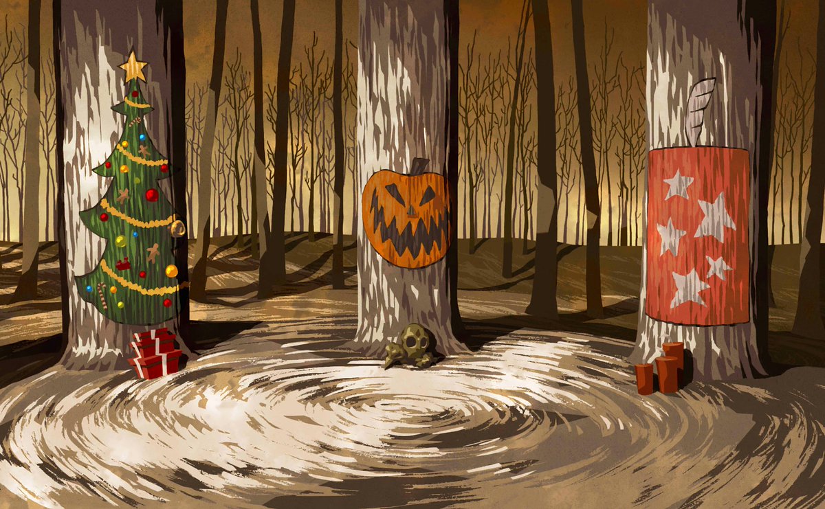 MostroLoungeVIP's tweet photo. New Nightmare before Christmas event backgrounds 2/4 https://t.co/UeOOwbbsZC