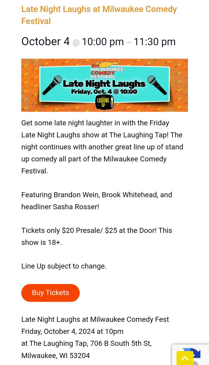 sasha_rosser's tweet photo. Really honored to be headlining at The Laughing Tap for the Milwaukee Comedy Festival this Friday. https://t.co/RXJNUV3pAU