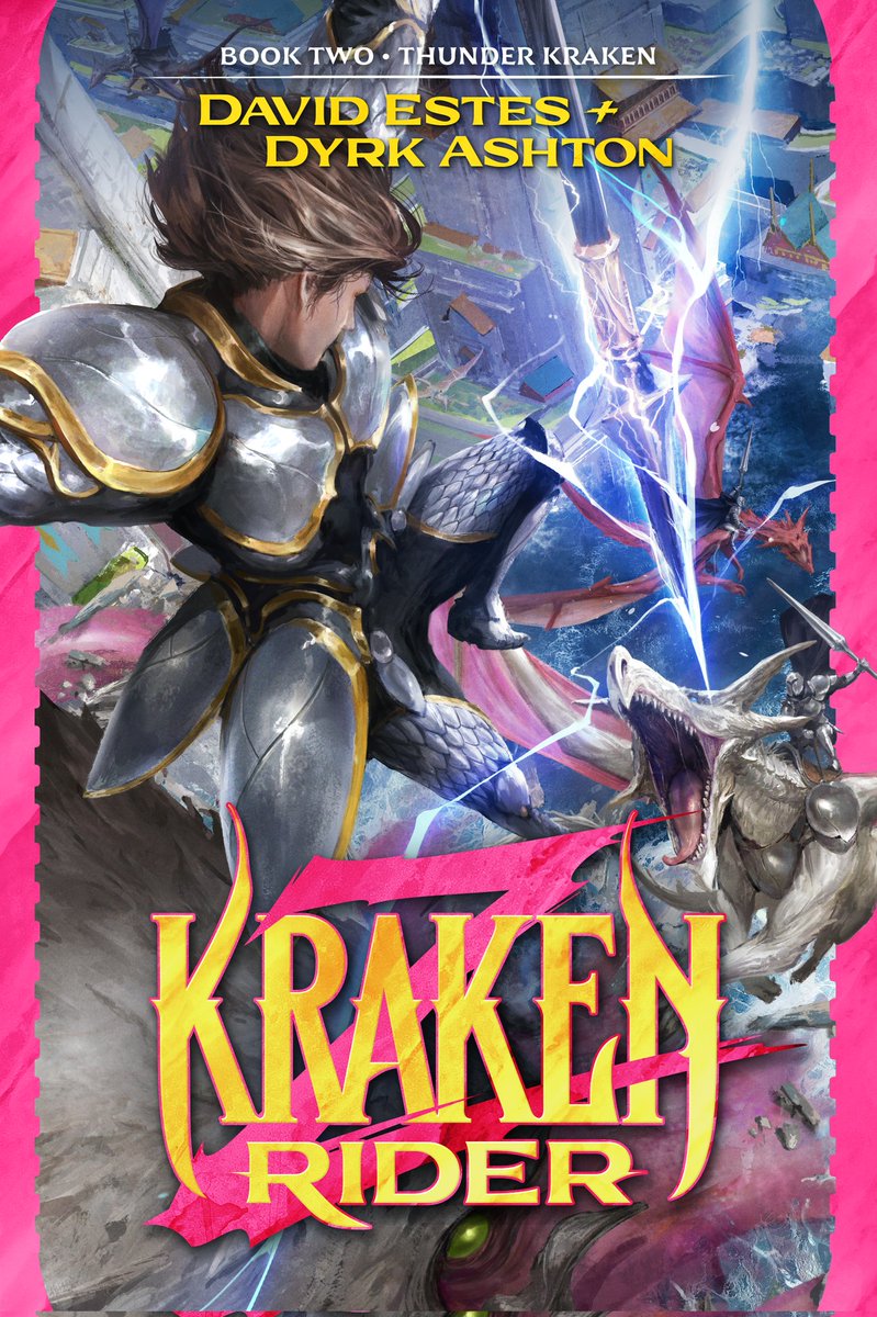 PetrikReads's tweet image. COVER REVEAL TIME! 🐙🐲

I am thrilled to reveal the cover art of THUNDER KRAKEN by @UnDyrk @davidestesbooks! This is the second book in KRAKEN RIDER Z, a series where kraken rider fight against dragon rider! @Wraithmarked 

Cover art by @thedurianart 
Design by Shawn T. King!