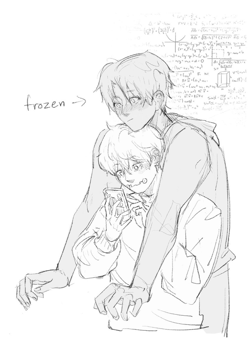 #inuokkotober prompt: height

(first week as boyfriends, yuta can’t compute)
#inuokko #乙棘