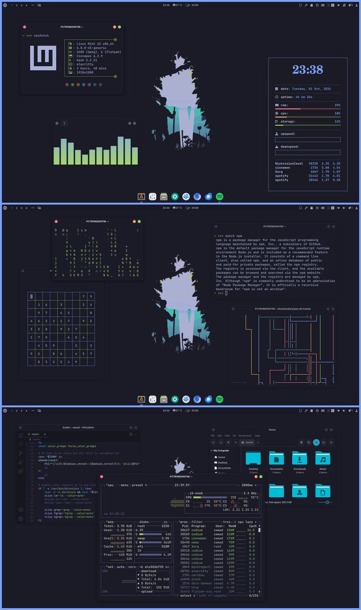 bot_unixporn's tweet photo. [CINNAMON] Mint desktop setup with Tokyonight theme
Link: https://t.co/FjKlvIsao9

Buy me a coffee ☕️: https://t.co/R2aXFDFPx1 https://t.co/MK8y4MC9UQ
