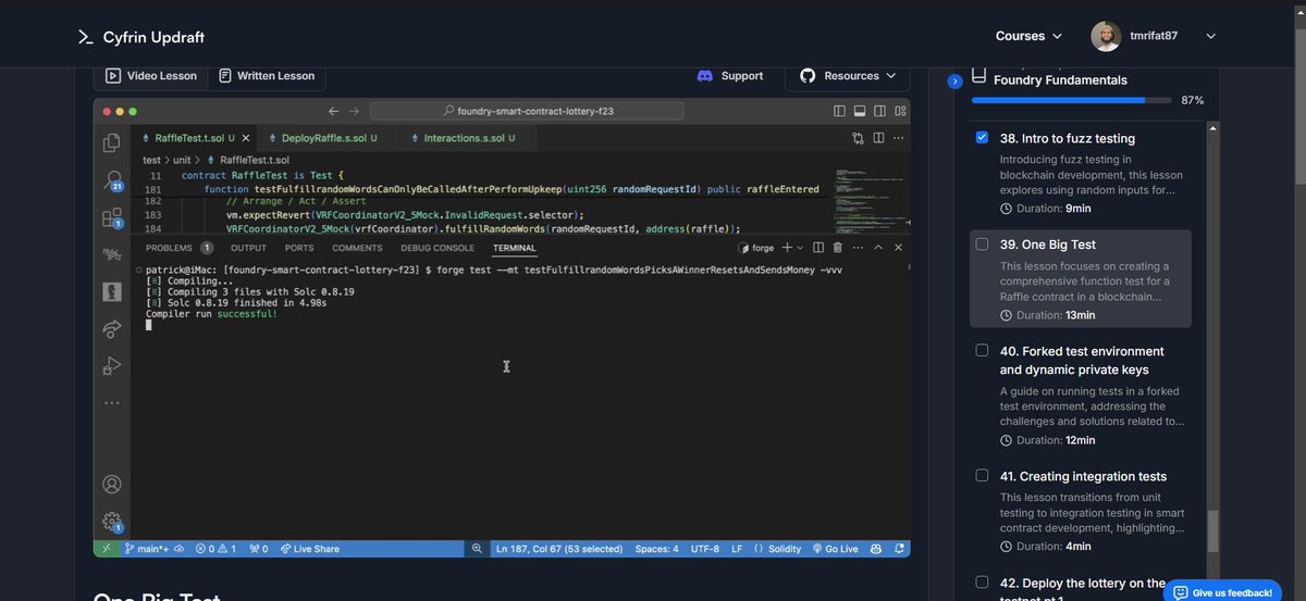 rifat87's tweet image. Intro to Fuzz Testing Discover the power of fuzz testing in blockchain development. Random inputs ensure secure and stable systems with mock functions and fuzz testing. #FuzzTesting #BlockchainDevelopment #SmartContractSecurity @CyfrinUpdraft @PatrickAlphaC
