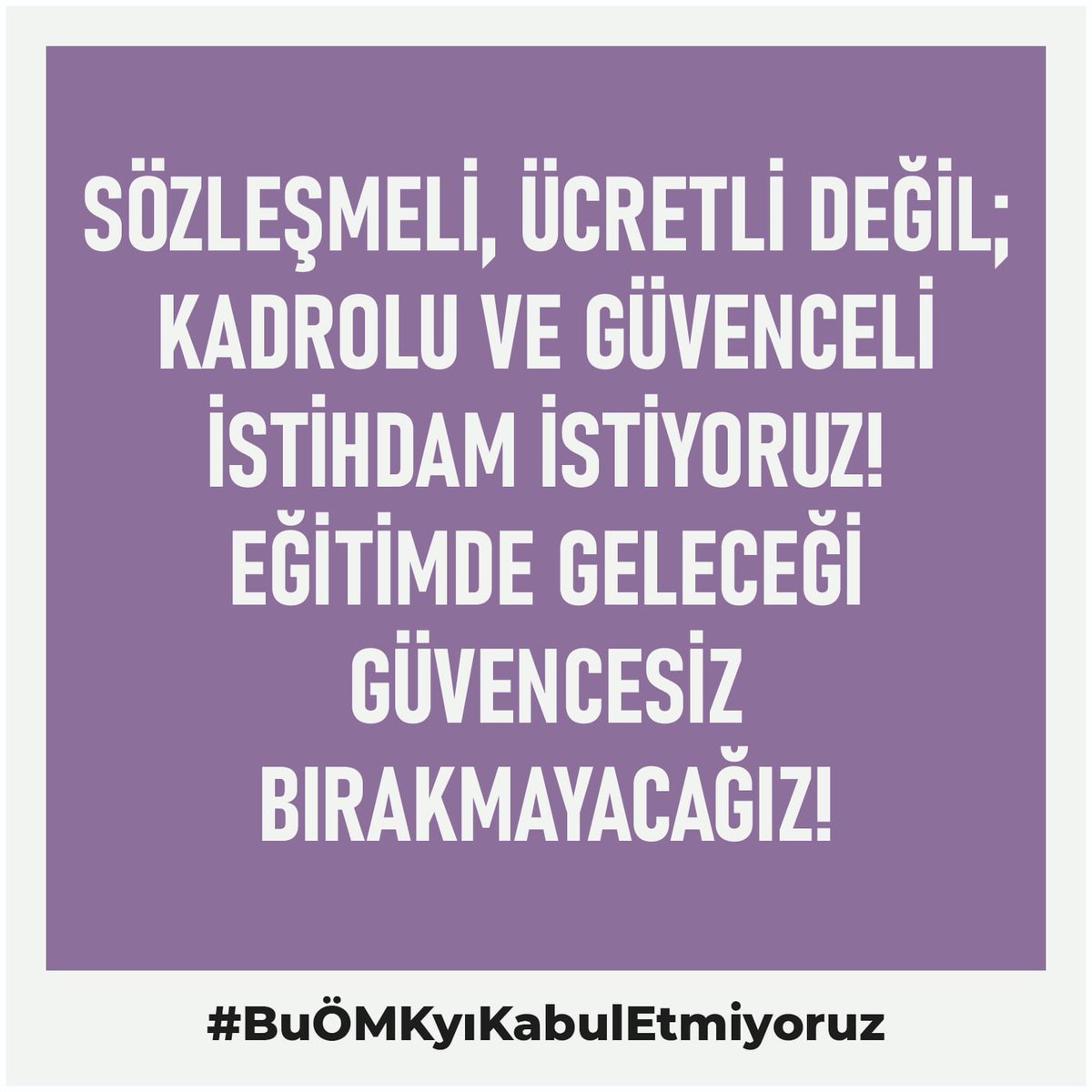 selimbozkurt15's tweet photo. #BuÖMKyıKabulEtmiyoruz https://t.co/Uq0M2HqWmS