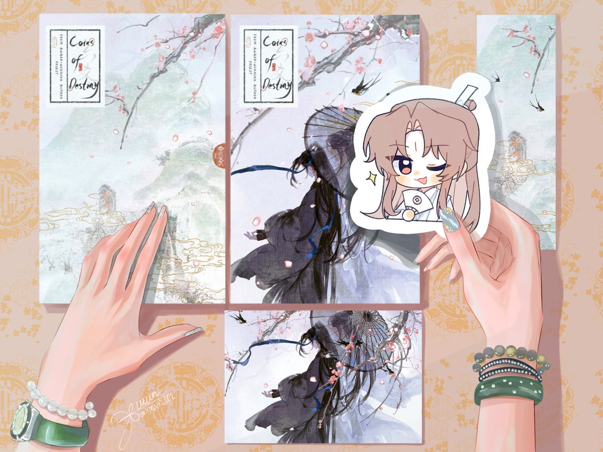 Buy your copies now! Look at this pretty book.

#六爻 #CoinsOfDestiny