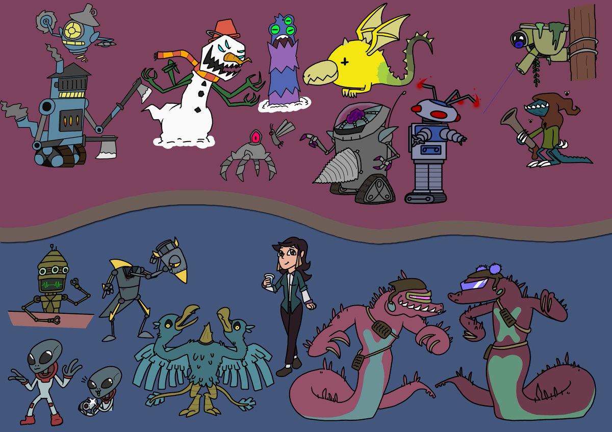 LoG_Comics's tweet photo. #Oc Art dump of Enemies and NPCs from #IntotheCosmos https://t.co/7x9mHwOH5q